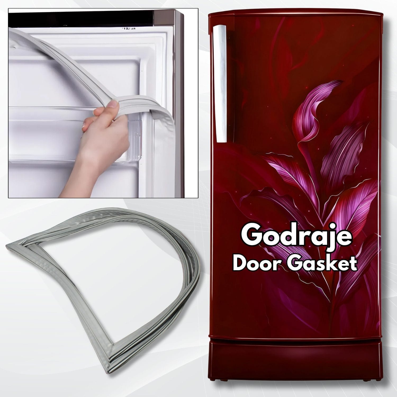 Godrej 185 Litre Single Door Refrigerator (Push to Lock) Gasket (Size: 20.5 W. × 37.5 H. INCH)